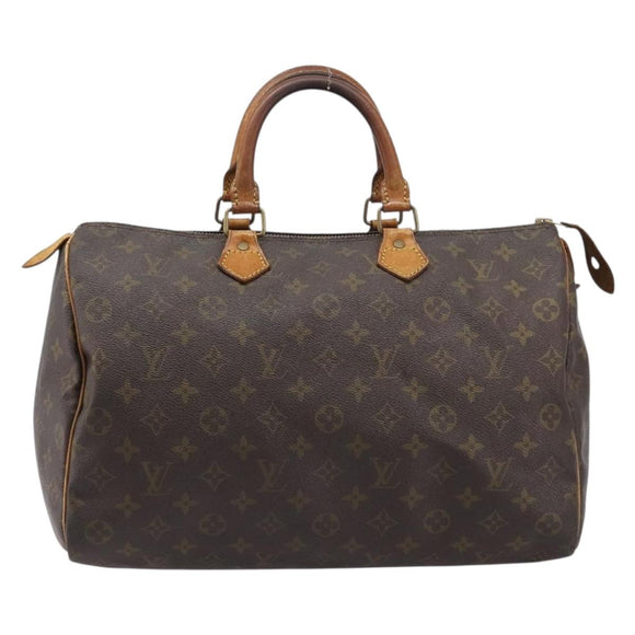 LOUIS VUITTON Monogram Speedy 35 Hand Bag M41524 LV Auth 214797