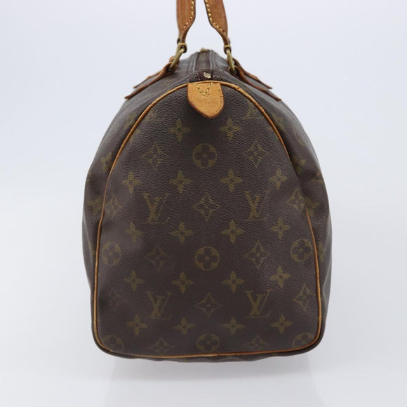 LOUIS VUITTON Monogram Speedy 35 Hand Bag M41524 LV Auth 214797
