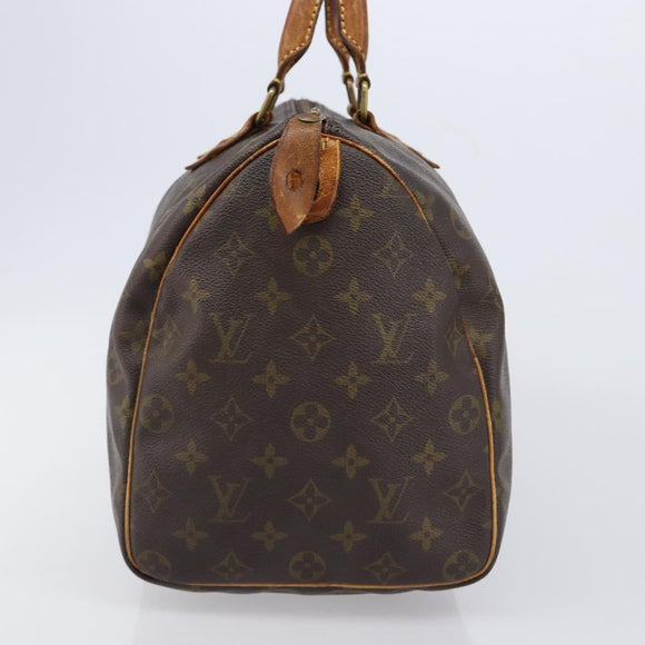 LOUIS VUITTON Monogram Speedy 35 Hand Bag M41524 LV Auth 214797