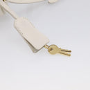 Miu Miu Matelasse Arkadi Hand Bag Leather 2way White Gold Auth 214802M-16