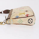 LOUIS VUITTON Monogram Multicolor Pochette Accessoires White M92649 Auth 214805-6