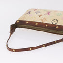 LOUIS VUITTON Monogram Multicolor Pochette Accessoires White M92649 Auth 214805-9