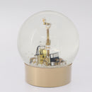 CHANEL Snow Globe Glass Clear Gold CC Auth 214807M-4