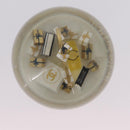CHANEL Snow Globe Glass Clear Gold CC Auth 214807M-6