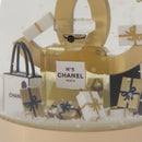 CHANEL Snow Globe Glass Clear Gold CC Auth 214807M-9