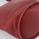 Coach Shoulder Bag Leather Red Gold Auth 214818-13