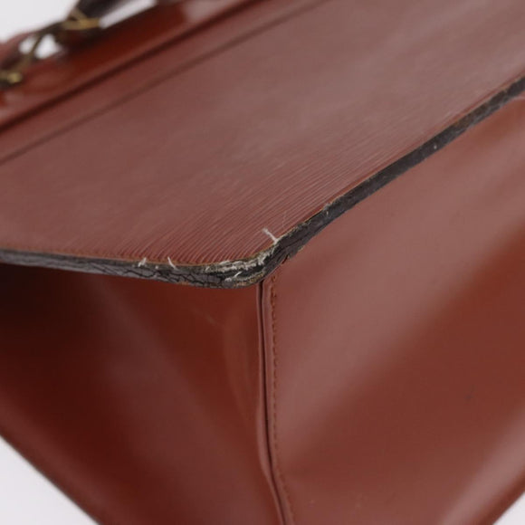 LOUIS VUITTON Epi Riviera Hand Bag Brown M48183 LV Auth 214842