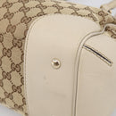 GUCCI GG Canvas Web Sherry Line Mayfair Tote Bag Beige Gold 257063 Auth 214845-10