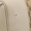 GUCCI GG Canvas Web Sherry Line Mayfair Tote Bag Beige Gold 257063 Auth 214845-14