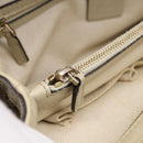 GUCCI GG Canvas Web Sherry Line Mayfair Tote Bag Beige Gold 257063 Auth 214845-26