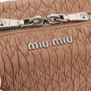 Miu Miu Chain Tote Bag Leather Pink Silver Auth 214846A-15