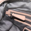 Miu Miu Chain Tote Bag Leather Pink Silver Auth 214846A-22