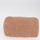 Miu Miu Chain Tote Bag Leather Pink Silver Auth 214846A-9