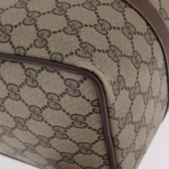GUCCI GG Canvas Web Sherry Line Boston Bag Beige Red 000.904.2007 Auth 214847