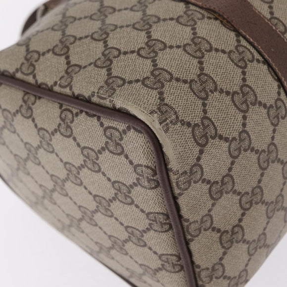 GUCCI GG Canvas Web Sherry Line Boston Bag Beige Red 000.904.2007 Auth 214847