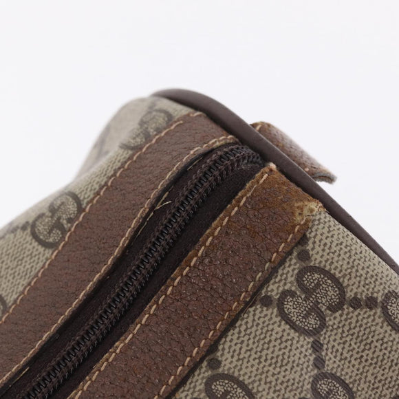 GUCCI GG Canvas Web Sherry Line Boston Bag Beige Red 000.904.2007 Auth 214847
