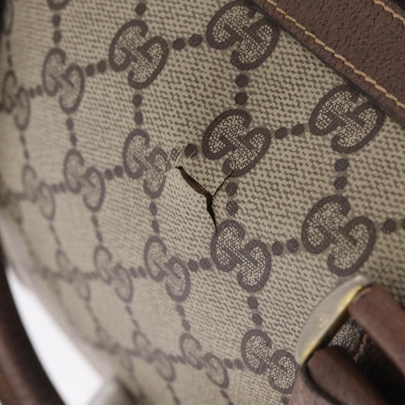 GUCCI GG Canvas Web Sherry Line Boston Bag Beige Red 000.904.2007 Auth 214847