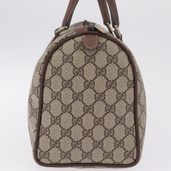 GUCCI GG Canvas Web Sherry Line Boston Bag Beige Red 000.904.2007 Auth 214847