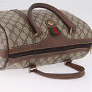 GUCCI GG Canvas Web Sherry Line Boston Bag Beige Red 000.904.2007 Auth 214847-6