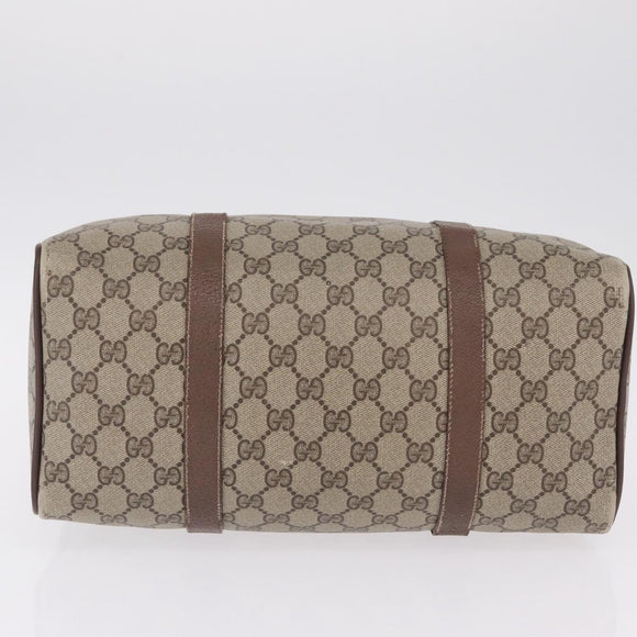 GUCCI GG Canvas Web Sherry Line Boston Bag Beige Red 000.904.2007 Auth 214847