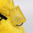 PRADA Accessory Pouch Pile Yellow Silver Auth 214848V-9