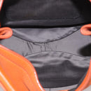 Miu Miu Shoulder Bag Vittero Dino Leather 2way Orange Gold Auth 214849V-24