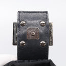 FENDI Zucchino Canvas Mamma Baguette Bag Black Silver 8BR180 Auth 214853-18