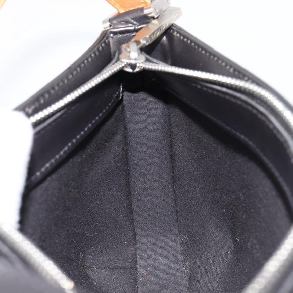 LOUIS VUITTON Monogram mat Fowler Hand Bag Black M55142 LV Auth 214856V