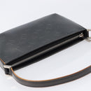 LOUIS VUITTON Monogram mat Fowler Hand Bag Black M55142 LV Auth 214856V-6