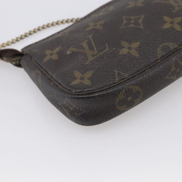 LOUIS VUITTON Monogram Mini Pochette Accessoires Pouch M58009 LV Auth 214857