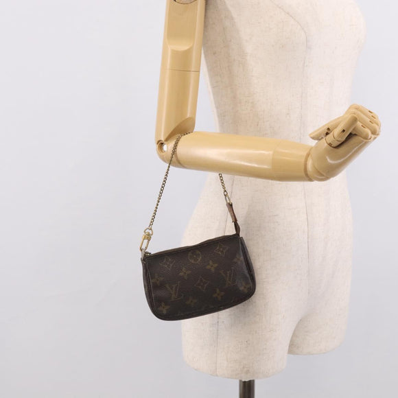 LOUIS VUITTON Monogram Mini Pochette Accessoires Pouch M58009 LV Auth 214857