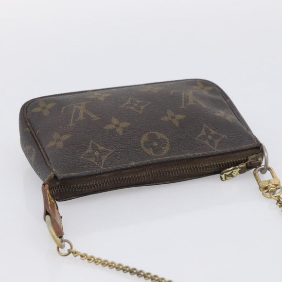 LOUIS VUITTON Monogram Mini Pochette Accessoires Pouch M58009 LV Auth 214857