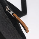 LOEWE Irohebe Nature Neck Pouch Shoulder Bag Canvas Black Silver Auth 214860A-14