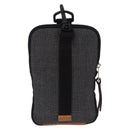 LOEWE Irohebe Nature Neck Pouch Shoulder Bag Canvas Black Silver Auth 214860A-3