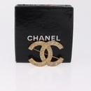 CHANEL COCO Mark Brooch metal Gold CC Auth 214862V-10