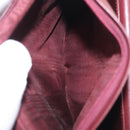 Cartier Must Line Clutch Bag Leather Bordeaux Gold Auth 214864A-24
