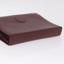 Cartier Must Line Clutch Bag Leather Bordeaux Gold Auth 214864A-6