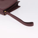 Cartier Must Line Clutch Bag Leather Bordeaux Gold Auth 214864A-7