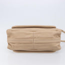 Chloe Paraty Hand Bag Leather 2way Beige Gold Auth 214898A-12