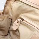 Chloe Paraty Hand Bag Leather 2way Beige Gold Auth 214898A-26