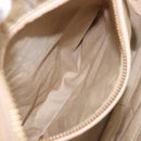 Chloe Paraty Hand Bag Leather 2way Beige Gold Auth 214898A-27
