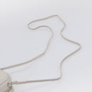 Saint Laurent Blogger Shoulder Bag Leather Ivory Silver Auth 214899V-8