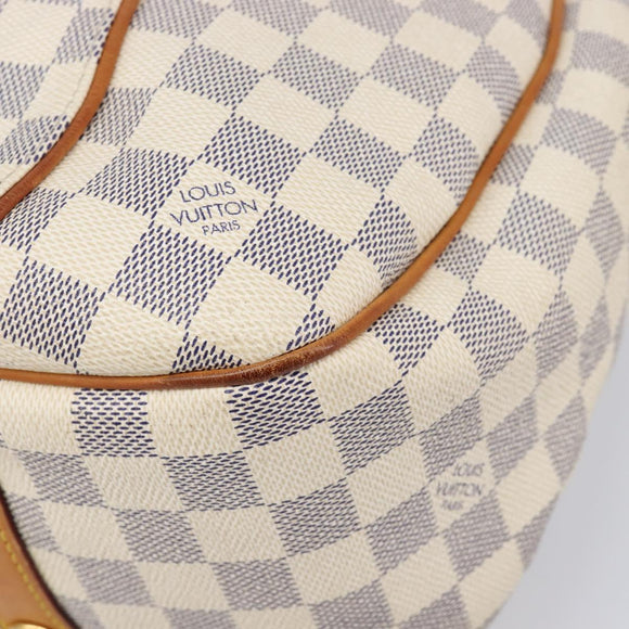LOUIS VUITTON Damier Azur Galliera PM Shoulder Bag N55215 LV Auth 214904A