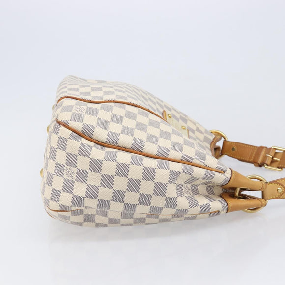 LOUIS VUITTON Damier Azur Galliera PM Shoulder Bag N55215 LV Auth 214904A