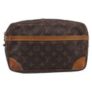 LOUIS VUITTON Monogram Compiegne 28 Clutch Bag M51845 LV Auth 214905-2