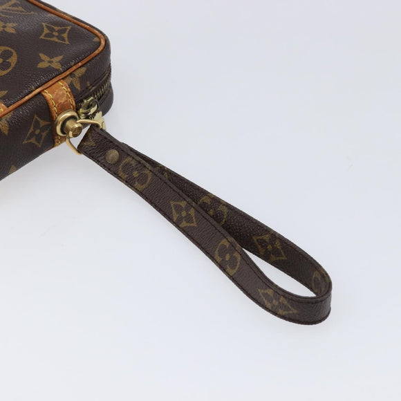 LOUIS VUITTON Monogram Marly Dragonne PM Clutch Bag M51827 LV Auth 214907