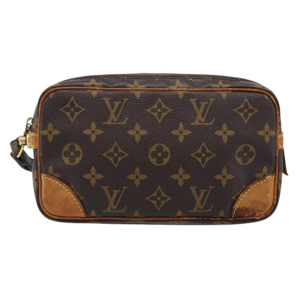 LOUIS VUITTON Monogram Marly Dragonne PM Clutch Bag M51827 LV Auth 214907