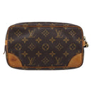 LOUIS VUITTON Monogram Marly Dragonne PM Clutch Bag M51827 LV Auth 214907-3