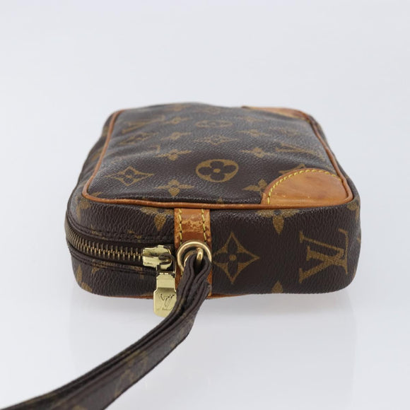 LOUIS VUITTON Monogram Marly Dragonne PM Clutch Bag M51827 LV Auth 214907