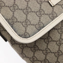 GUCCI GG Supreme Shoulder Bag PVC Beige Gold 223666 Auth 214909A-16